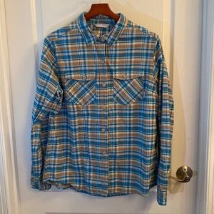 Stio Women's Willow Midweight Flannel Shirt XL BRAND NEW